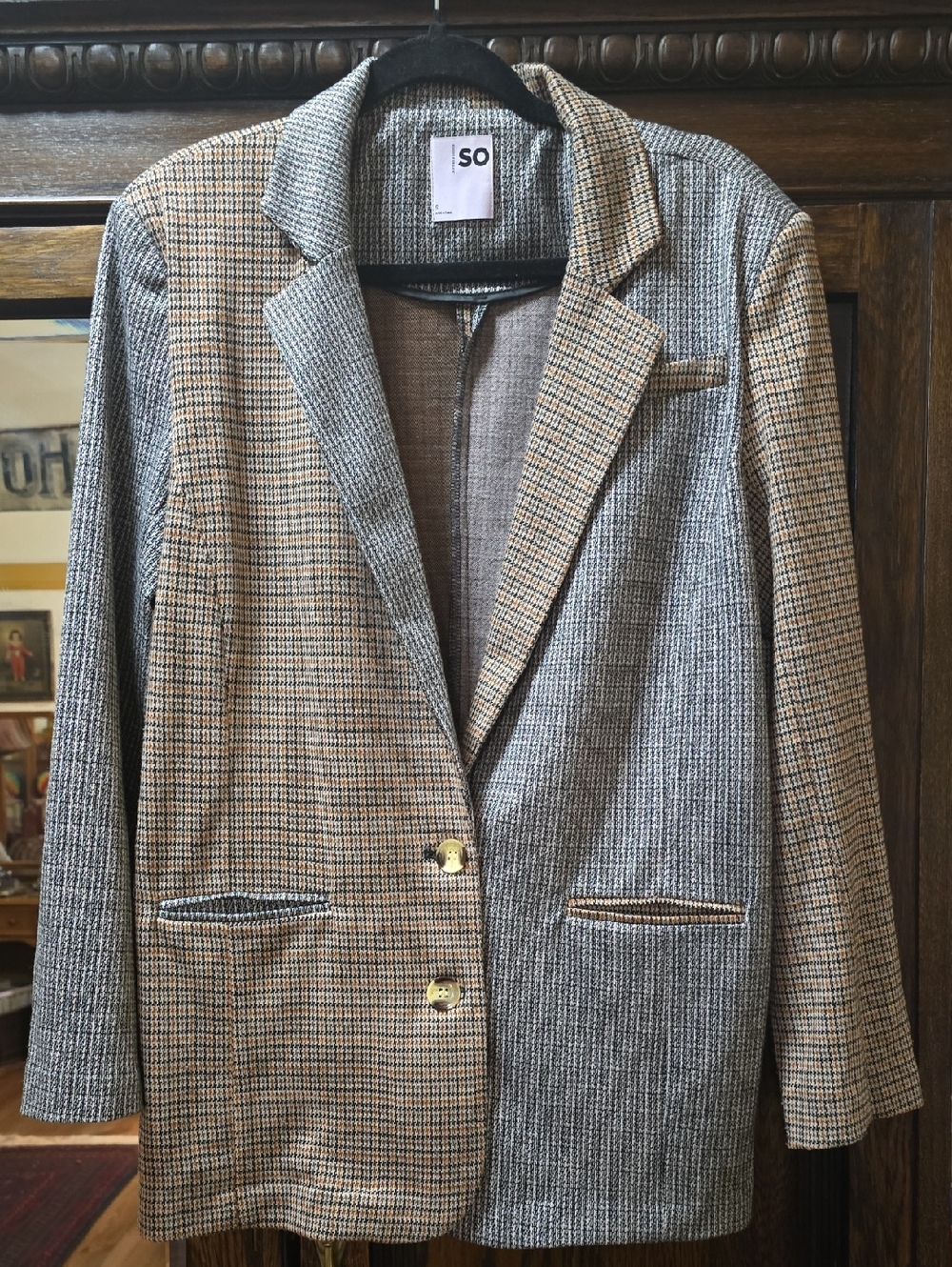 Plaid Blazer